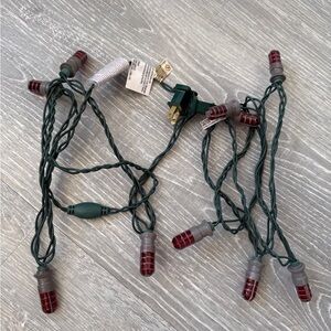 Rare Budweiser goal blinking lights mini lights sting
10 lights